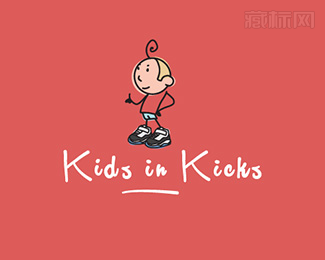 Kids in Kicks儿童玩具店logo设计