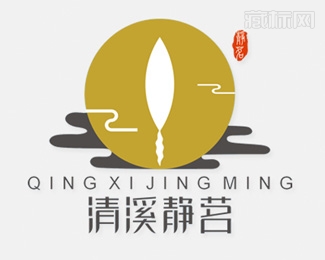 清溪静茗logo设计