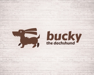 Bucky腊肠狗标识图片