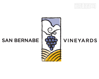 San Bernabe Vineyards葡萄酒logo设计