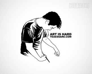 Art Is Hard艺术的困难logo设计