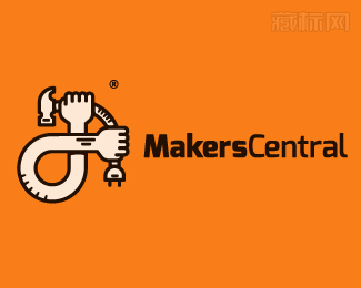 MakersCentral五金厂logo设计欣赏