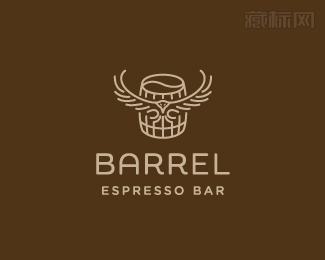 Barrel Espresso桶装咖啡logo设计