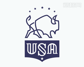 Bison USA美国野牛logo设计