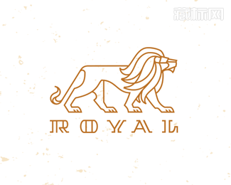 ROYAL皇家狮子形象logo图片