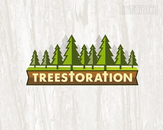 TreeStoration森林logo设计