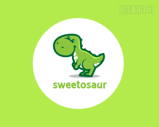 Sweetosaur恐龙标志设计