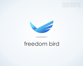 freedom bird自由的鸟标志设计