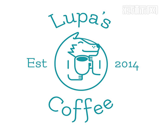 Lupa\'s Coffer咖啡商标设计