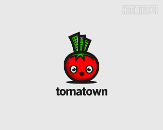 tomatown西红柿卡通标识设计