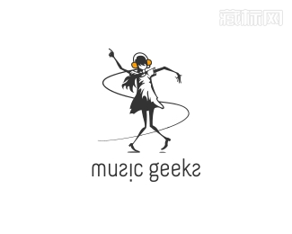music geeks音乐爱好者logo