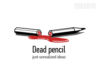 Dead pencil死亡铅笔logo设计