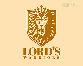 Lords Warriors狮子勇士logo设计