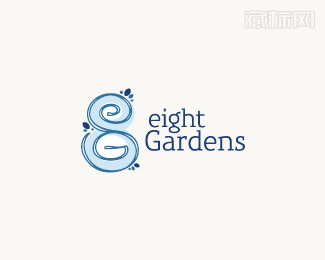 eight Gardens八花园标志设计