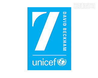 贝克汉姆联合国儿童基金7号logo设计