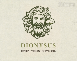 Dionysus人物头像logo设计