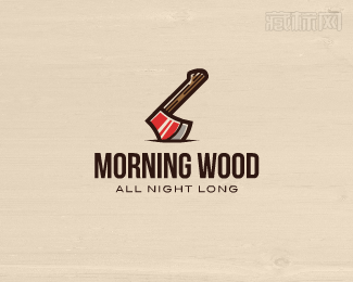 Morning Wood早晨伐木logo设计图片