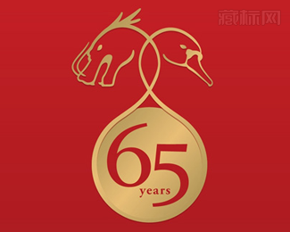 中国丹麦建交65周年logo图片