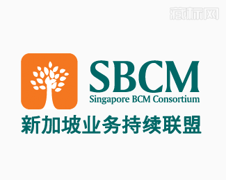 新加坡业务持续联盟SBCM标志设计图片