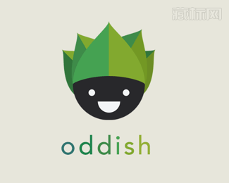 ODDISH走路草标志设计