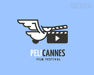Pelicannes电影工厂logo设计