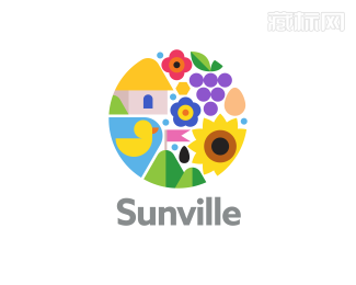 Sunville生态旅游logo设计