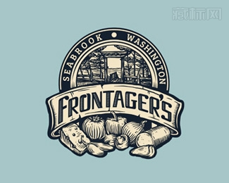 Frontager's披萨标志设计