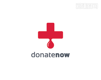 donate now红十字会logo设计