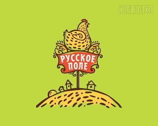 Pycckoe None小鸡标志设计