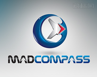 Mad Compass疯狂的指南针logo设计图片