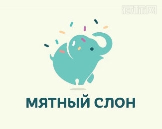 Mint Elephant大象口香糖logo设计