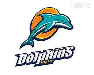 Miami Dolphins海豚队logo设计