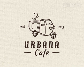 Urbana Cafe乌尔班咖啡logo设计