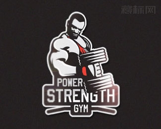 Power Strength Gym健身logo设计