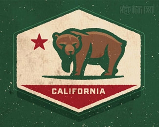 California Bear大灰熊商标设计