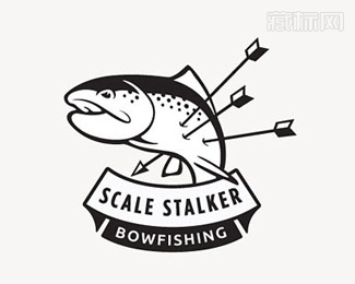 Scale Stalker Bowfishing猎鱼标志设计