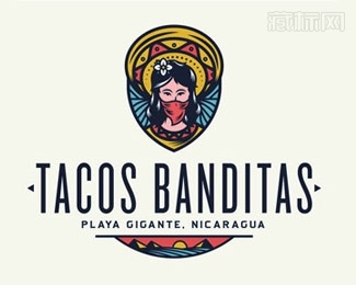 Tacos Banditas女神枪杀logo