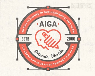 AIGA董事会logo设计