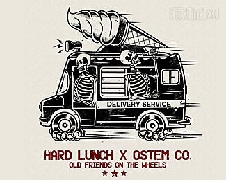 Hard Lunch午餐商标设计