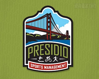 Presidio金门大桥logo设计