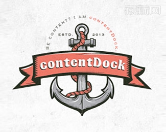 ContentDock锚标志设计