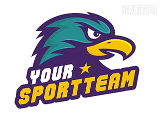 Hawk Team鹰队logo设计