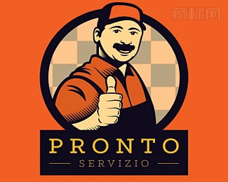 Pronto Servizio工匠标志设计