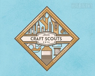 ATL Craft Scout badge勋章标志设计