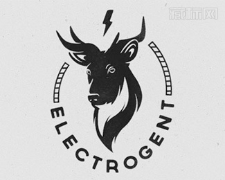Electrogent鹿标志设计