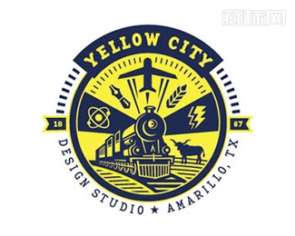 Yellow City黄色城市logo设计