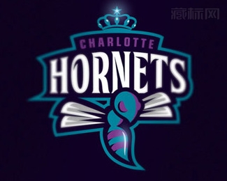 CHARLOTTE HORNETS夏洛特黄蜂队logo设计