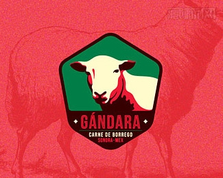 Gandara羊标志设计