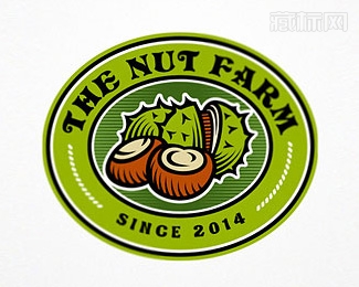 The Nut Farm榴莲农场标志设计