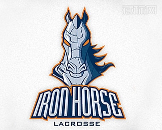 Ironhorse马头盔甲标志设计